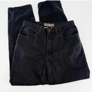 JONES JEANS Black High Rise Tapered Mom Jeans Size 8 Cotton